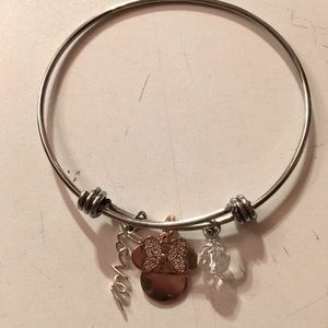 Disney Mini Mouse Two Toned Rose Gold Bangle Bracelet